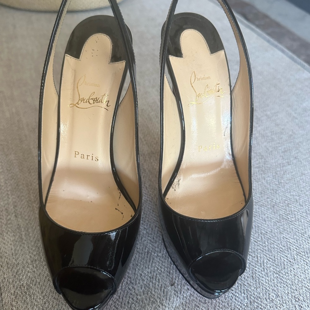 Louboutin Sling back Size 37-US 7.